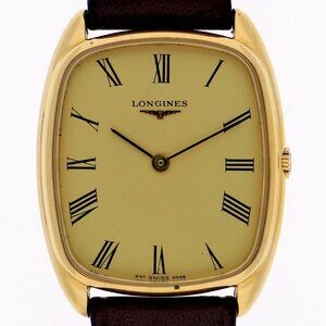 LONGINES Watches Stainless Steel/leather Hand Winding